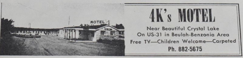 Lakes-N-Trails Motel (4Ks Motel) - 1968 Print Ad